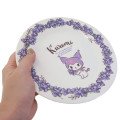 Japan Sanrio Plate - Kuromi / Purple Flora - 2