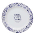 Japan Peanuts Plate - Snoopy & Friends Blue - 1