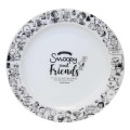 Japan Peanuts Plate - Snoopy & Friends Black - 1