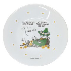 Japan Moomin Plate - Moomintroll & Snufkin / Flower
