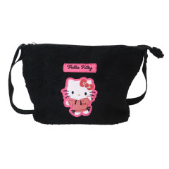 Japan Sanrio Fluffy Shoulder Crossbody Bag - Hello Kitty