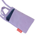 Japan Peanuts Gadget Phone & Card Shoulder Pouch - Snoopy / Purple - 2