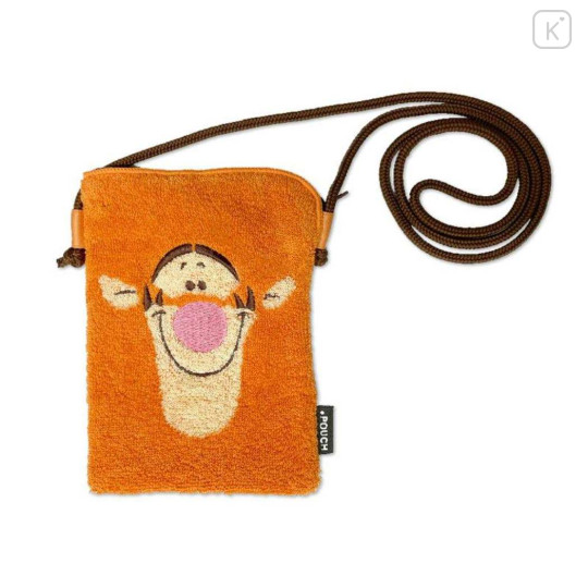 Japan Disney Gadget Phone & Card Shoulder Pouch Crossbody Bag - Tigger - 1