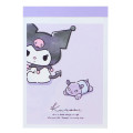 Japan Sanrio Mini Notepad - Kuromi & Baku / Purple - 1