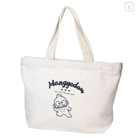 Japan Sanrio Mini Tote Bag - Hangyodon / Canvas - 1