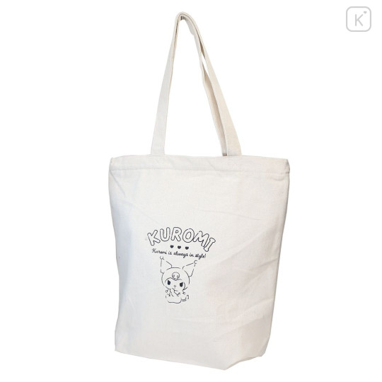 Japan Sanrio Tote Bag - Kuromi / Canvas - 1