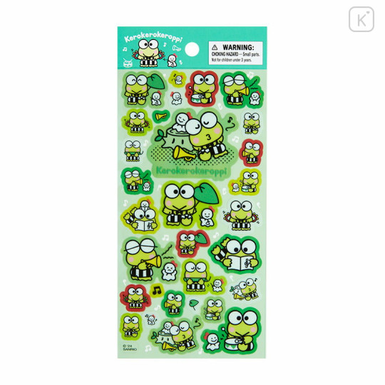 Japan Sanrio Original Sticker - Keroppi / Singing & Dancing - 1