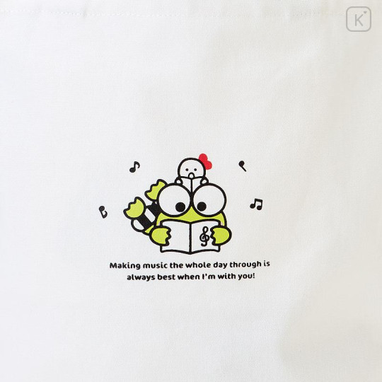 Japan Sanrio Original Tote Bag - Keroppi : Singing & Dancing - 5