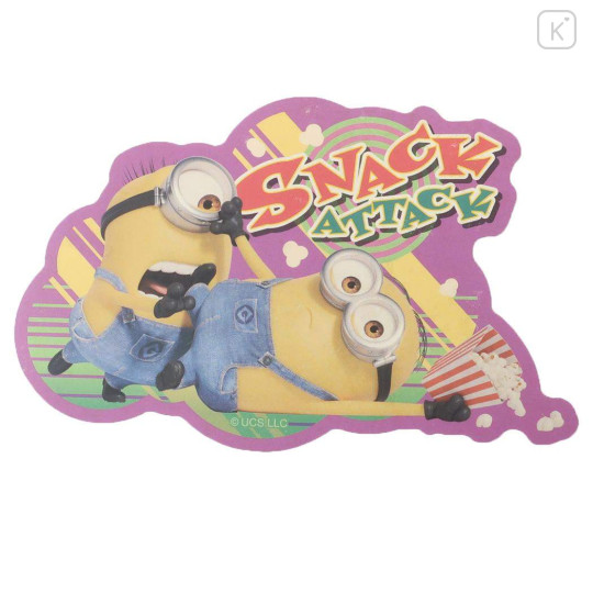 Japan Minions Vinyl Sticker - Despicable Me 4 / Transformation Snack Attack A - 1