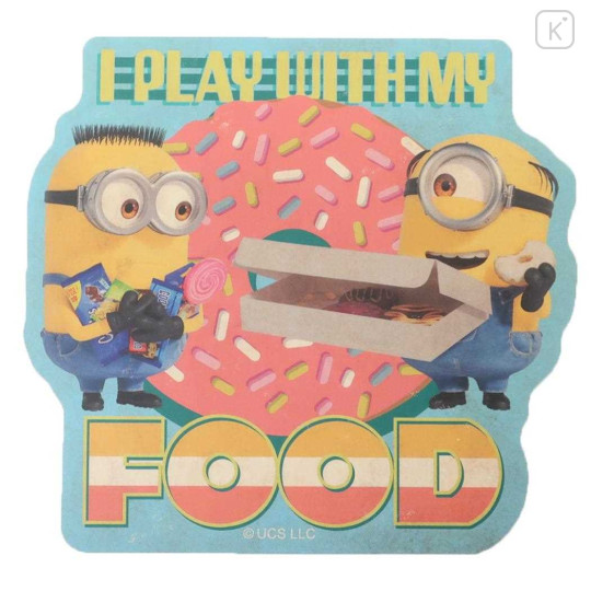 Japan Minions Vinyl Sticker - Despicable Me 4 / Transformation Food Time - 1