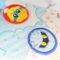 Japan Kirby Fluffy Embroidery Sticker Patch Set - King Dedede & Meta Knight Face - 2