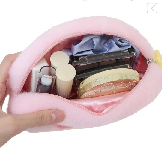 Japan Kirby Fluffy Cosmetic Pouch - Smile Blush - 3