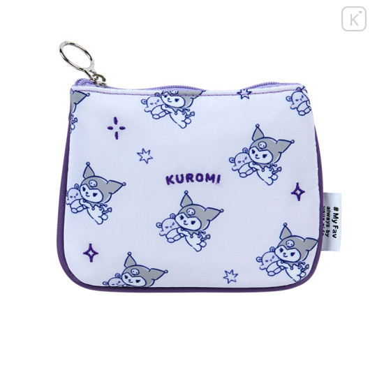 Japan Sanrio Flat Pouch - Kuromi / My Fav - 1