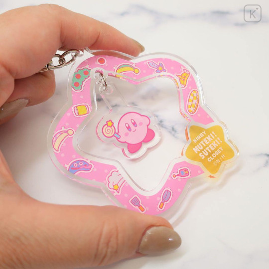 Japan Kirby Swinging Acrylic Key Chain - Star Candy Pink - 2