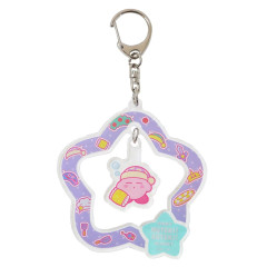 Japan Kirby Swinging Acrylic Key Chain - Star Purple
