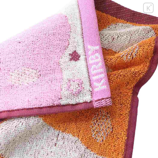 Japan Kirby Jacquard Hand Towel - Kirby & Waddle Star - 2