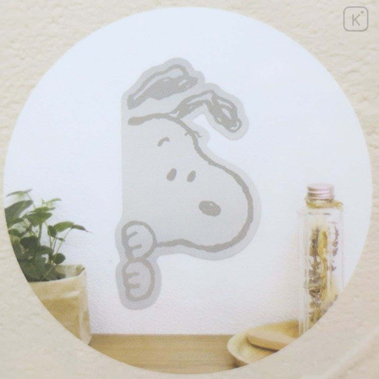 Japan Peanuts Decoration Mirror - Snoopy / Hiding - 2