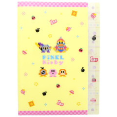 Japan Kirby 5 Pockets A4 Index File - Pixel Art