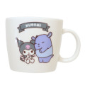 Japan Sanrio Ceramic Mug - Kuromi & Baku / Always By Your Side - 1