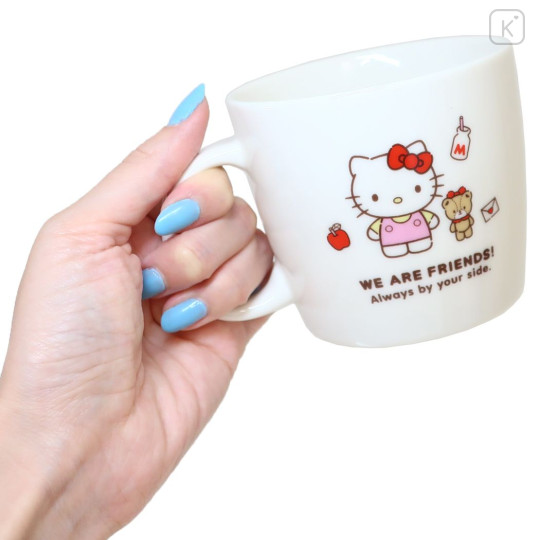 Japan Sanrio Ceramic Mug - Hello Kitty / Always By Your Side - 2