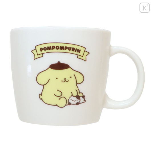 Japan Sanrio Ceramic Mug - Pompompurin / Always By Your Side - 1