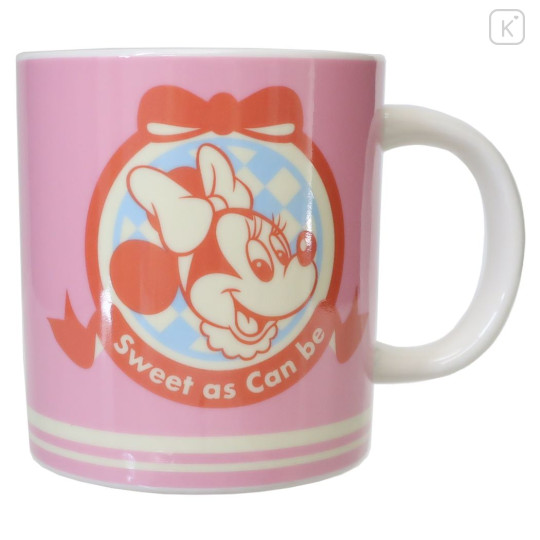 Japan Disney Ceramic Mug - Minnie Mouse : Retro - 1