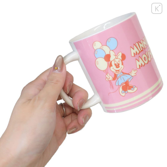 Japan Disney Ceramic Mug - Minnie Mouse : Retro - 2