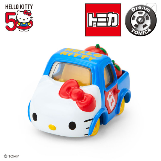 Japan Sanrio Takara Tomy Dream Tomica - Hello Kitty 50th Anniversary Blue - 1