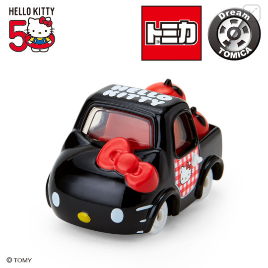 Japan Sanrio Takara Tomy Dream Tomica - Hello Kitty 50th Anniversary Black - 1