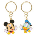 Japan Tokyo Disney Resort Metal Keychain Set - Mickey Mouse & Donald Duck / Toddler - 1