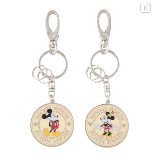 Japan Tokyo Disney Resort Metal Keychain Set - Mickey Mouse & Minnie Mouse - 1