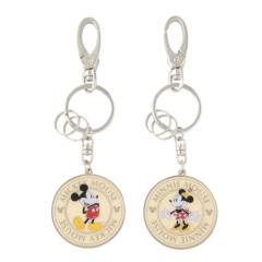 Japan Tokyo Disney Resort Metal Keychain Set - Mickey Mouse & Minnie Mouse