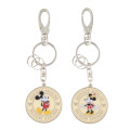 Japan Tokyo Disney Resort Metal Keychain Set - Mickey Mouse & Minnie Mouse - 1