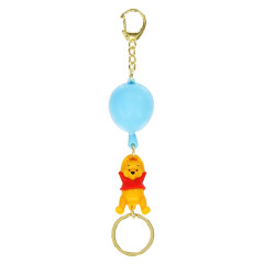 Japan Tokyo Disney Resort Reel Keychain Keychain - Pooh / Flying Balloon