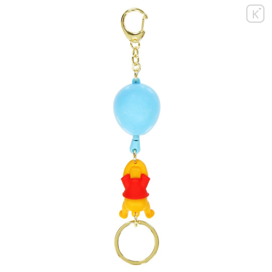 Japan Tokyo Disney Resort Reel Keychain Keychain - Pooh / Flying Balloon - 2