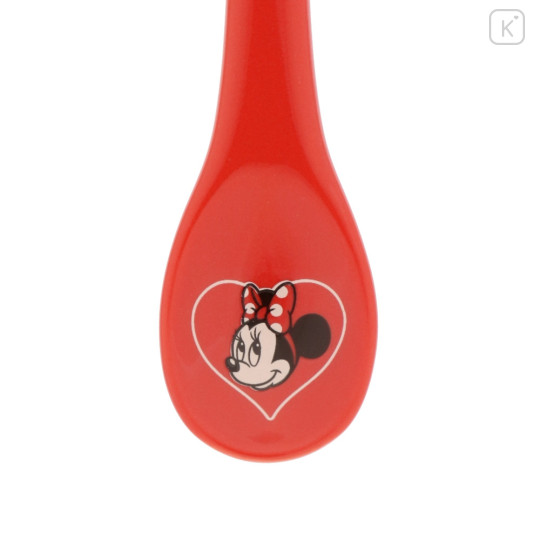 Japan Tokyo Disney Resort Porcelain Spoon Set - Minnie Mouse Heart - 4