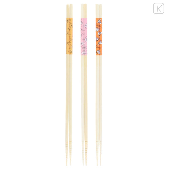 Japan Tokyo Disney Resort Bamboo Chopsticks Set 33cm - Pooh & Piglet & Tigger - 3