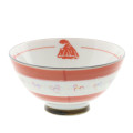 Japan Tokyo Disney Resort Rice Bowl - Minnie Mouse / Aurora Orange Red - 4