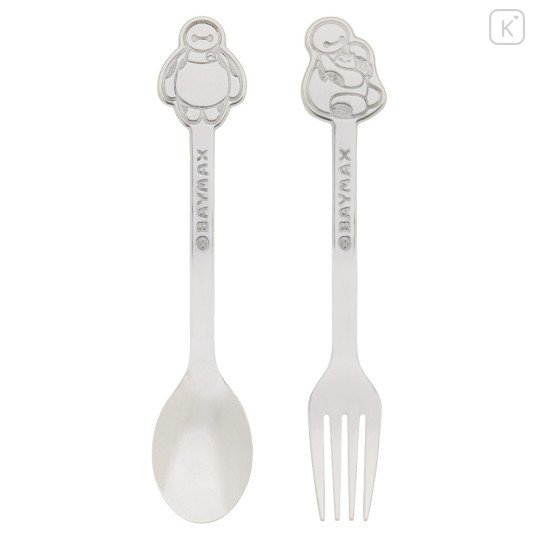 Japan Tokyo Disney Resort Cutlery Set Stainless Steel Fork & Spoon - Baymax - 1