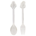 Japan Tokyo Disney Resort Cutlery Set Stainless Steel Fork & Spoon - Baymax - 2