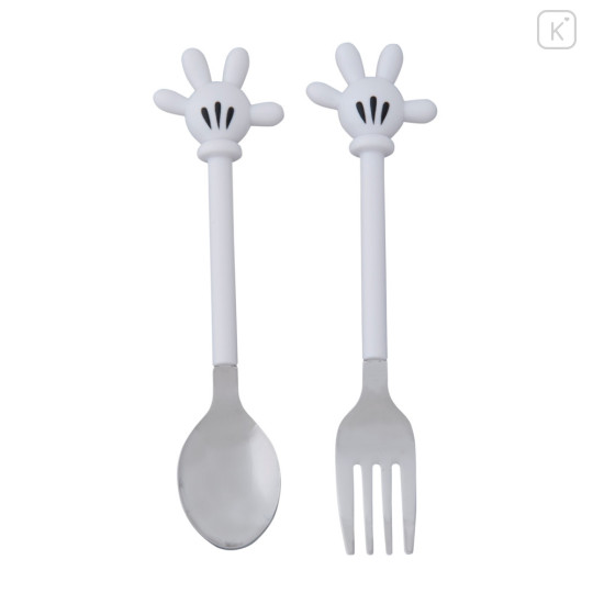 Japan Tokyo Disney Resort Cutlery Set Stainless Steel Fork & Spoon - Mickey Mouse - 1