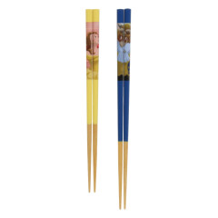 Japan Tokyo Disney Resort Bamboo Chopsticks Set 21cm - Belle Beauty and the Beast