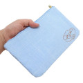 Japan Sanrio Sagara Embroidery Flat Cosmetic Pouch - Cinnamoroll / Butt - 2