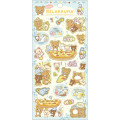 Japan San-X Sheet Sticker - Rilakkuma / Let's All Be Full And Satisfied A - 1