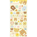 Japan San-X Sheet Sticker - Rilakkuma / Let's All Be Full And Satisfied B - 1