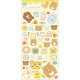 Japan San-X Sheet Sticker - Rilakkuma : Let's All Be Full And Satisfied B