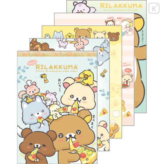 Japan San-X A6 Notepad - Rilakkuma / Let's All Be Full And Satisfied A - 1