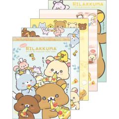 Japan San-X A6 Notepad - Rilakkuma / Let's All Be Full And Satisfied A