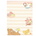 Japan San-X A6 Notepad - Rilakkuma / Let's All Be Full And Satisfied A - 2