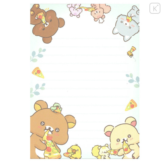 Japan San-X A6 Notepad - Rilakkuma / Let's All Be Full And Satisfied A - 5